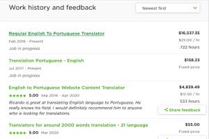 Portfolio for English to Portuguese Translator